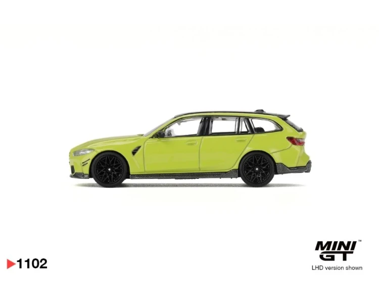 Mini GT #1102 BMW M3 M-Performance Touring Sao Paulo Yellow MGT01102