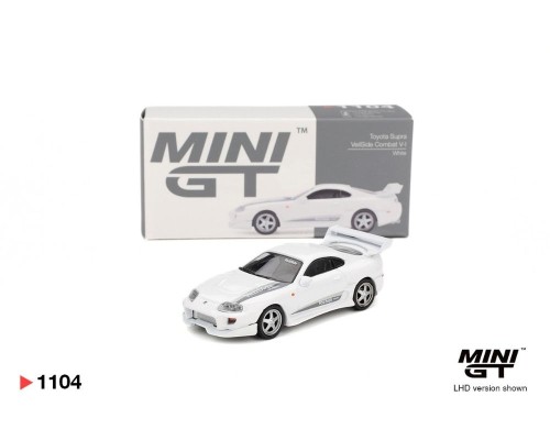 Mini GT #1104 Toyota Supra VeilSide Combat V-I White MGT01104