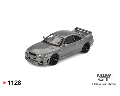 Mini GT #1128 Nissan Skyline GT-R Dark Metal Gray NISMO BCNR33 CRS Version MGT01128