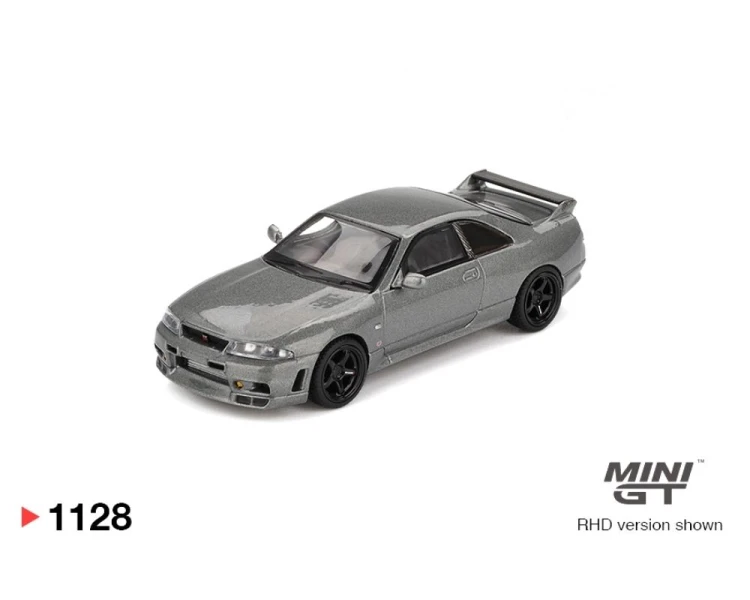 Mini GT #1128 Nissan Skyline GT-R Dark Metal Gray NISMO BCNR33 CRS Version MGT01128