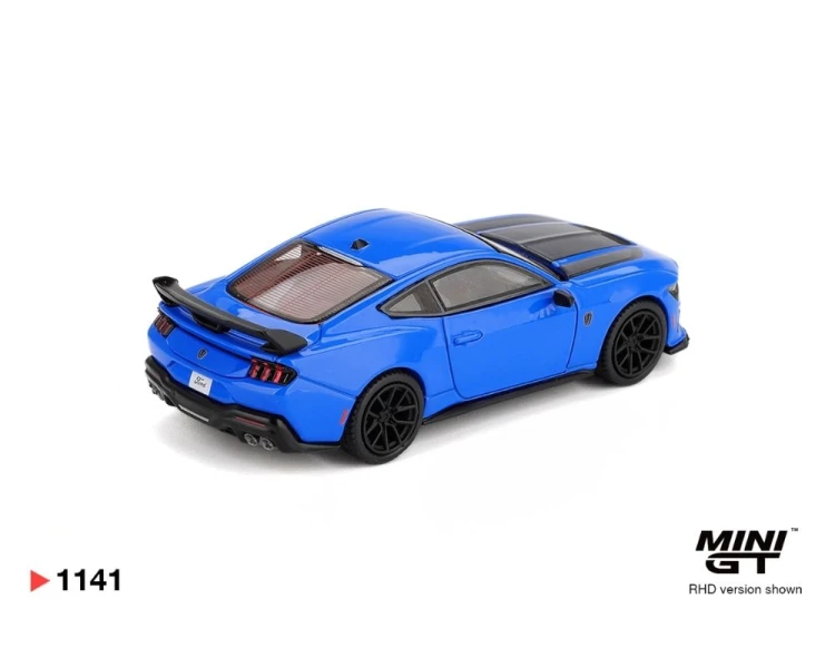 Mini GT #1141 Ford Mustang Dark Horse Grabber Blue MGT01141