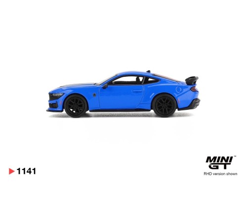 Mini GT #1141 Ford Mustang Dark Horse Grabber Blue MGT01141