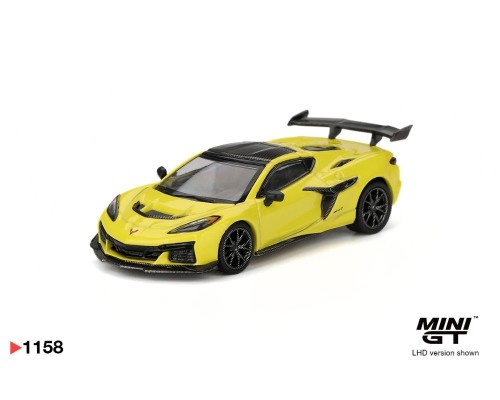 Mini GT #1158 Chevrolet Corvette ZR1 Accelerate Yellow MGT01158