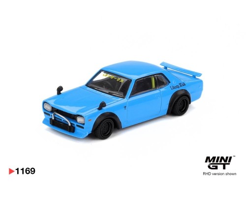 Mini GT #1169 Nissan LB-Works Hakosuka Baby Blue MGT01169
