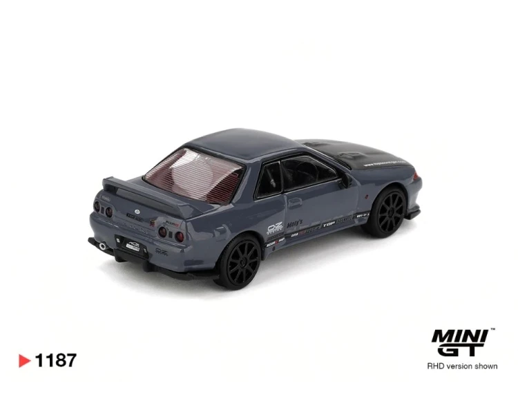 Mini GT #1187 Nissan GTR Top Secret VR32 Stealth Grey MGT01187